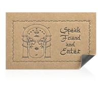 AAZZKANG Funny Welcome Mat Indoor Outdoor Anti Slip Doormat for Entrance Speak Friend and Enter Doormat Super Absorb Mud Easy to Clean Entry Mats for Front Door