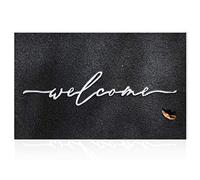 AAZZKANG Large Door Mat 90 x 60 cm with Durable Non Slip Rubber Backing Welcome Mat Ultra Absorb Mud Easy Clean Outdoor Indoor Doormat