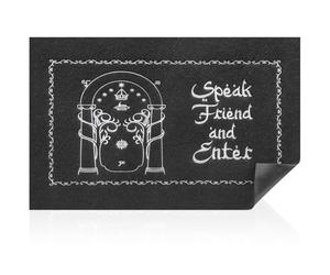 AAZZKANG Outdoor Mat Front Door Welcome Doormat with Anti Slip Rubber Backing Quickly Absorb Mud Easy to Clean Speak Friend and Enter Doormat Mats Decorative