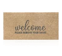 AAZZKANG Please Remove Your Shoes Doormat Non Slip Large Welcome Outdoor Mats for Home Entrance Easy to Clean Front Door Mat for Indoor,Entryway,Outside,Inside 120x45cm