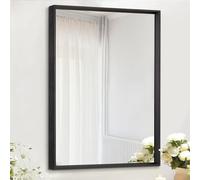 AAZZKANG Wall Mirror Black with Aluminum Alloy Framed Rectangle Modern Metal Hanging Mirrors for Bathroom Bedroom Living Room Entryway Home Decor