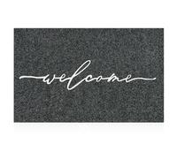 AAZZKANG Welcome Mat Outdoor with Durable Non Slip Rubber Backing Ultra Absorb Mud Easy Clean Entry Door Mat