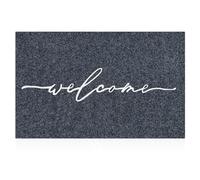 AAZZKANG Welcome Mat Outdoor with Durable Non Slip Rubber Backing Ultra Absorb Mud Easy Clean Entry Door Mat