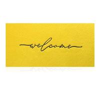 AAZZKANG Yellow Outdoor Mat Front Door Indoor Welcome Doormat Large 18"x48",Anti Slip Rubber Door Mat,Quickly Absorb Mud Easy to Clean Entrance Mats