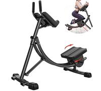 AB bench workout AB Workout Machine,Household Foldable Abdominal Training Device, Roller Coaster For Practicing Abdominal Muscles, Unisex Sports Equipment ( Color : Black , Size : 142*70*133 cm )