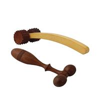 AB CRAFT Drainage Massage Paddle Use For Manual Anti-Cellulite Gua Sha Tool Maderotherapy Muscle Pain Relief Soft Tissue Therapy Device For Neck Back Legs And body With Wooden Face massager