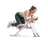 Ab Crunch Machine Abdominal Waist Trainer Foldable Adjustable Exerciser Home Gym