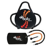 AB Dolly Plus Core Abdominal Training System Portable Home Gym Ab Muscle Workout Equipment with 2 Resistance Bands for All Fitness Levels, Black