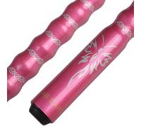 AB Earth 57" 58" Decals & Ergonomic Design 2-Piece Hardwood Maple Billiard Stick American Pool Cue Pocket Bag White/Pink/Red/Blue/Green/Black (B13)