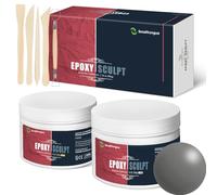 AB Epoxy Sculpt Clay, with Tools, Natural Color, 2 Part (A & B) 2 Pound | For Modeling, Repair, Fill Up, Retrofitting and Sculpture| Safety material| Odorless