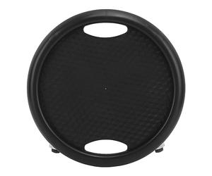 Ab Exercise Board, Abs Workout Equipment Unisex Abdominal Exercise 4 Rollers 360 Degrees Multi Functional Ab Exercise Board with Pad for Chest, Back, and Leg Exercises (Black)