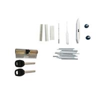 AB Kaba Lock Tin Foils Tools with ABLock,Locksmith ABLock Fast Pick Tools Dimple Opener (Tool with Lock)