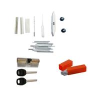 AB Kaba Lock Tin Foils Tools with ABLock,Locksmith ABLock Fast Pick Tools Dimple Opener (Tool with Lock,Tinfoils)