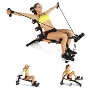 Ab Machine, Abs Workout Bench for Home Gym, Multi-Functional Adjustable Abs Crunch Machine, Ab Exercise Equipment for Total Body Workout (BlackA)