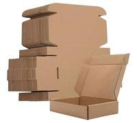 AB Max 15x10x4 cm Brown Shipping Boxes Durable Postal Mailer Parcel 10 PCS