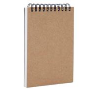 AB Max Sketchbook A6 - Wirebound Notebook Manuscript Shorthand Pad with Kraft Cover Cartridge Paper for Anime Drawing Diary Letter Memo Writing