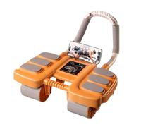 ab roller, Abdominal Roller Indoor Exercise Fitness Support Wheel 4 Self-Bouncing Wheels(Orange)
