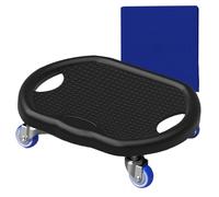 Ab Roller Board - Silent Core Training Fitness Abdominal Trainer, Non Slip Exercise Wheel Board, Cushioned Knee Mat Support | Full Body Fat Burning Strength Workout For Home Gym Conditioning