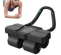 AB Roller Elbow Support - ABS Rubber, 38.2 X 37.5 X 25.5 cm, Board Training, 4 Elbow Supports, Automatic, Stable, Muscle Strengthening, Basic Training, Fitness