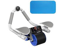 AB Roller Elbow Support Automatic Rebound Anti-Slip Fitness Wheel - Effective Core Training Equipment for Home Workouts