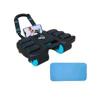 Ab Roller Exercise Wheel - Ab Workout Equipment with Knee Mat, Automatic Rebound Abdominal Wheel with 6 Elbow Supports & 4 Wheels, Core Strength Training Ab Trainer for Home Gym