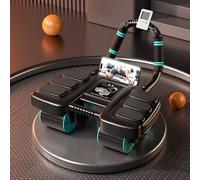 Ab Roller Exercise Wheel, Abs Workout Equipment New Ab Wheel, Ab Machine of Home Workout Equipment Gym Abdominal Wheel Roller for Core Trainer Elbow Support with Built-In Phone Holder (Black)