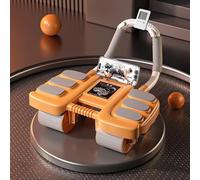 Ab Roller Exercise Wheel, Abs Workout Equipment New Ab Wheel, Ab Machine of Home Workout Equipment Gym Abdominal Wheel Roller for Core Trainer Elbow Support with Built-In Phone Holder (Orange)