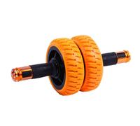 Ab Roller for Men, Core Training Wheel, 6-Inch Exercise Equipment, Portable Strength Tool, Non-Slip Double Grip, for Home Gym, Indoor, Outdoor, Beginner, Fitness Use, 13.78 x 5.91 x 5.91 Inches