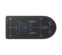 Ab Roller Mat - Non-Slip Knee Support Pad, 7mm Thick Abdominal Exercise Floor Cushion, Sound Insulation Workout Protective Base, Crystal Velvet Fabric Hardware | Training Gear for Men & Women