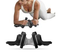 Ab Roller Sideways Flex Abdominal Trainer Ab Wheel Innovative Curved Design for Lateral and Core Muscle Training - Perfect for Abs, Oblique Abs and Full Body Strength