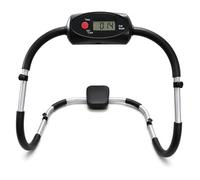 Ab Roller Sit Up Crunch Core Trainer with Padded Headrest, Foam Grip Handles, Abdominal Exercise Equipment for Home Gym Core Strength Workout (AB Roller With Monitor)
