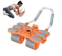 Ab Roller Wheel,4-Wheel Automatic Rebound Ab Exercise Roller - Anti-Slip Grip Strength Training Equipment for Sports Enthusiasts Teens Athletes Women Men Adults