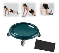 Ab Roller Wheel, Abdominal Disc Wheel Roller Trainer, 360° Rotating Exercise Wheel for Abs Workout, Non Slip Fitness Roller Sliding Discs,Full Body Fat Burning, Gym Home Workout Equipment