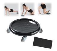 Ab Roller Wheel, Abdominal Disc Wheel Roller Trainer, 360° Rotating Exercise Wheel for Abs Workout, Non Slip Fitness Roller Sliding Discs,Full Body Fat Burning, Gym Home Workout Equipment