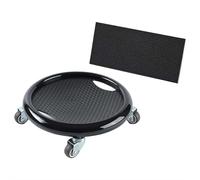 Ab Roller Wheel Abdominal Trainer - Core Strength Roller with Elbow Support Board for Women Men, Smooth 360° Rotation Gym Home Workout Equipment for Midsection Toning & Balance Training (Black)