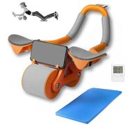 AB Roller Wheel Abdominal Wheel with Automatic Rebound Wheel with Timer for Abdomen Exercises at Home and in the Gym