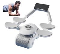 Ab Roller Wheel, Automatic Rebound Core Strength Equipment, Abdominal Wheel with Elbow Support, for Fitness Exercise Workout Adults Men Women Beginner Home Living Room Gym Dormitories