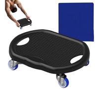 Ab Roller Wheel Board - Silent Core Trainer with Non Slip Mat for Abdominal Strength, Toning and Balance Smooth Rolling, Fitness Equipment for Home Gym, Compact Strong Design, Easy Storage