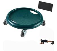 Ab Roller Wheel Core Slider with Knee Mat，Green