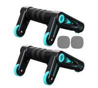 Ab Roller Wheel - Folding ABS Workout Roller for Men Women | Lightweight Non-Slip Equipment Machine for Core Strength Training Pilates Gym Home Outdoor Indoor