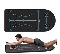 Ab Roller Wheel Mat, Foldable and Portable Abdominal Roller for On the Go | Protective Training Mat for Various Workouts Portable Ab Wheel Training Pilates and Home Gym Workout Slip