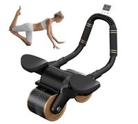 Ab Roller Wheel with Elbow Support, Ab Roller with Elbow Support, Ab Wheel Roller for Core Training with Timer, Automatic Rebound, Portable Stomach Fat Burning Device for Training Musk