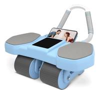 Ab Roller Wheel with elbow support - Automatic rebound ab wheel, 2-in-1 plank and abdominal training equipment | Suitable for home gyms, abdominal muscle trainer