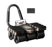Ab Roller Wheel with Elbow Support, Upgraded 6-Wheel Design, Ultra-Stable Core Trainer for Strengthening Abs & Core, Durable & Lightweight, Perfect for Men and Women’s Home Fitness