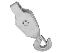 AB Tools 1.0T S.w.l. Pulley Block With Swivel Hook Galvanised 24mm Rope