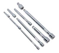 AB Tools 1/2" 3/8" 1/4" Drive 9Pc Extension Straight Wobble Bar Socket Set