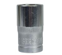AB Tools 1/2" Drive 15mm Metric Super Lock Shallow 6-Sided Single Hex Socket Bergen