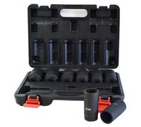 AB Tools 1/2" Drive Lug Wheel Nut Axle Impact Sockets Metric Sizes 29mm - 39mm 8Pc Set