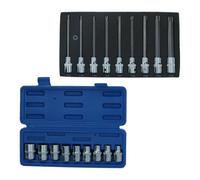 AB Tools 1/2" Drive Male & Female Short Long Torx E Sockets T27-T70 E10- E24 18Pc