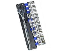 AB Tools 1/2" Drive Metric Shallow An Accessory Kit Set 10mm - 24mm 12Pc By Bergen